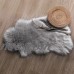 Deluxe Super Soft Faux Sheepskin Fur Chair Couch Cover Area Rug For Bedroom Floor Sofa Living Room 2 x 3 Feet Beige Color   